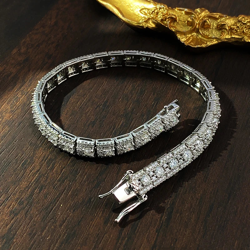 Moissanite Tennis Bracelet GRA Certified Stackable Fine Jewelry