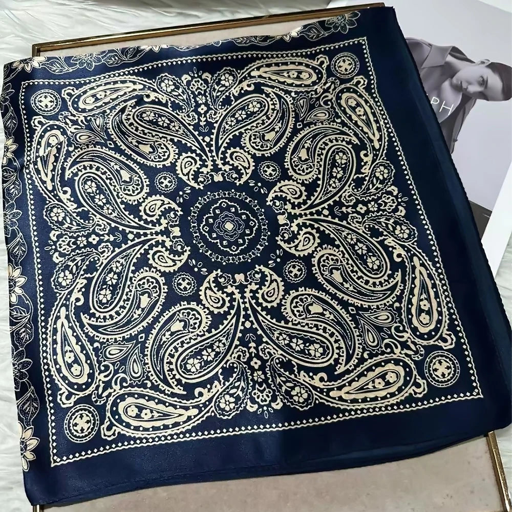 Women's 100% Mulberry Silk Scarf Neckerchief Styles