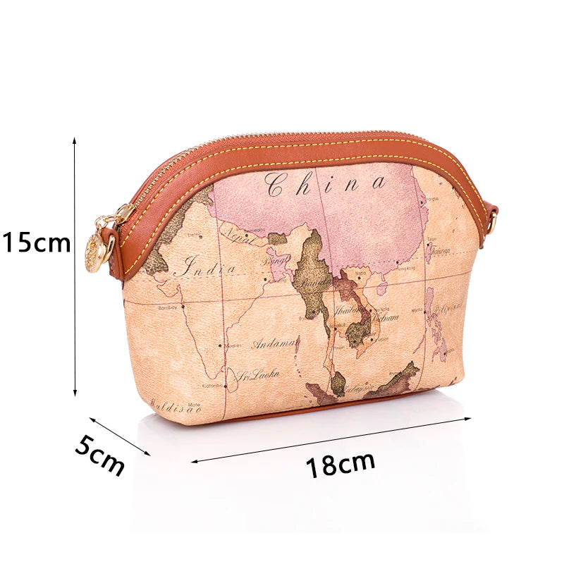 Vintage Bag Leather Shoulder Bag Fashion Messenger Bag Women Travel Trend Clutch