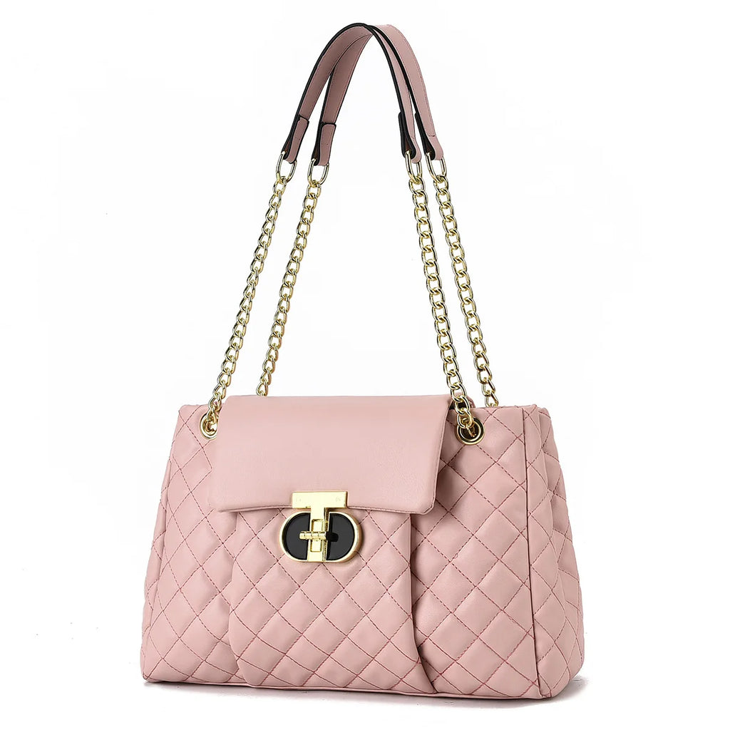 Luxury Brand Design Women Fashion Handbag Diamond Grid Pattern Single Shoulder Bag