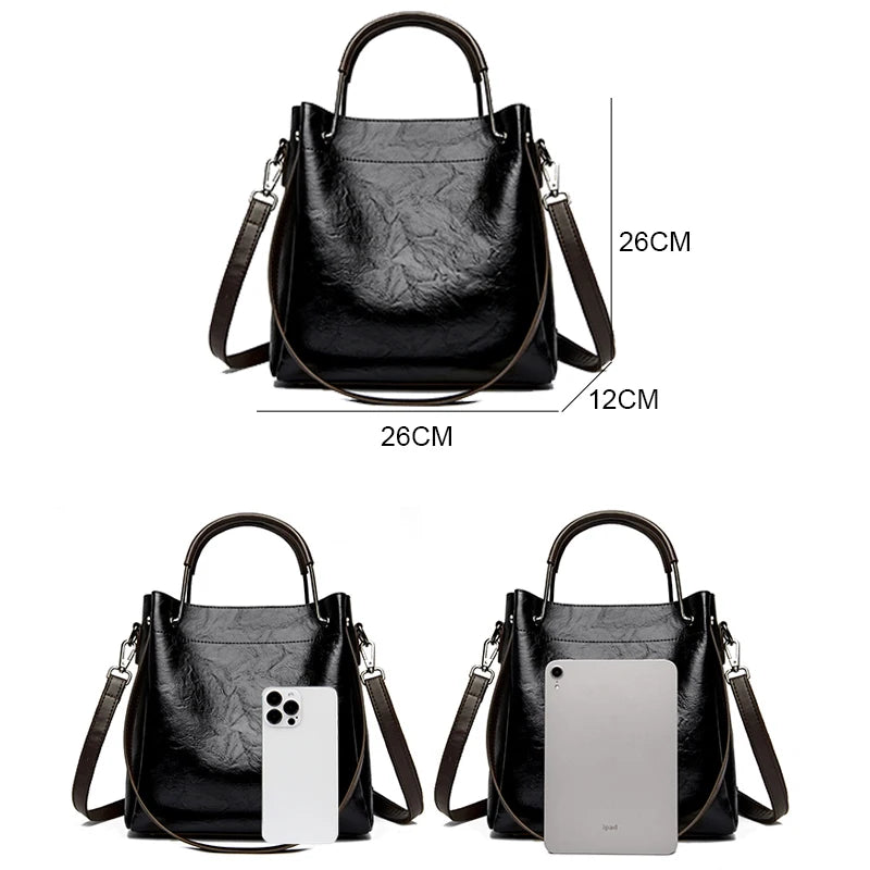 Luxury Handbag Design Big Shoulder Bags Trendy Large Capacity Leather Tote