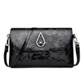 Evening Party Clutch Rose Flower Embossed Sling Bags Elegant Shoulder Purse