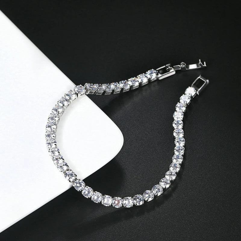 Certified 3MM 0.1ct Full Moissanite 14K Gold Filled Bracelets