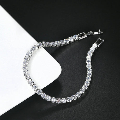 Certified 3MM 0.1ct Full Moissanite 14K Gold Filled Bracelets