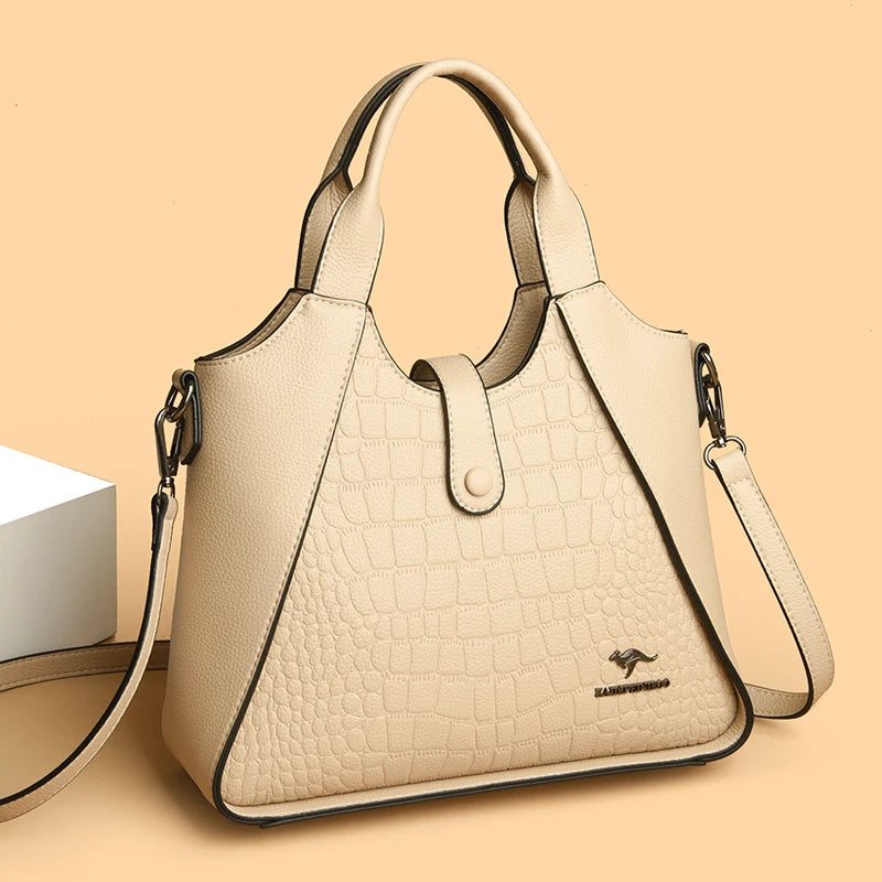 Fashion Trend Women's Handbag High Quality Soft Leather Shoulder Tote Bags