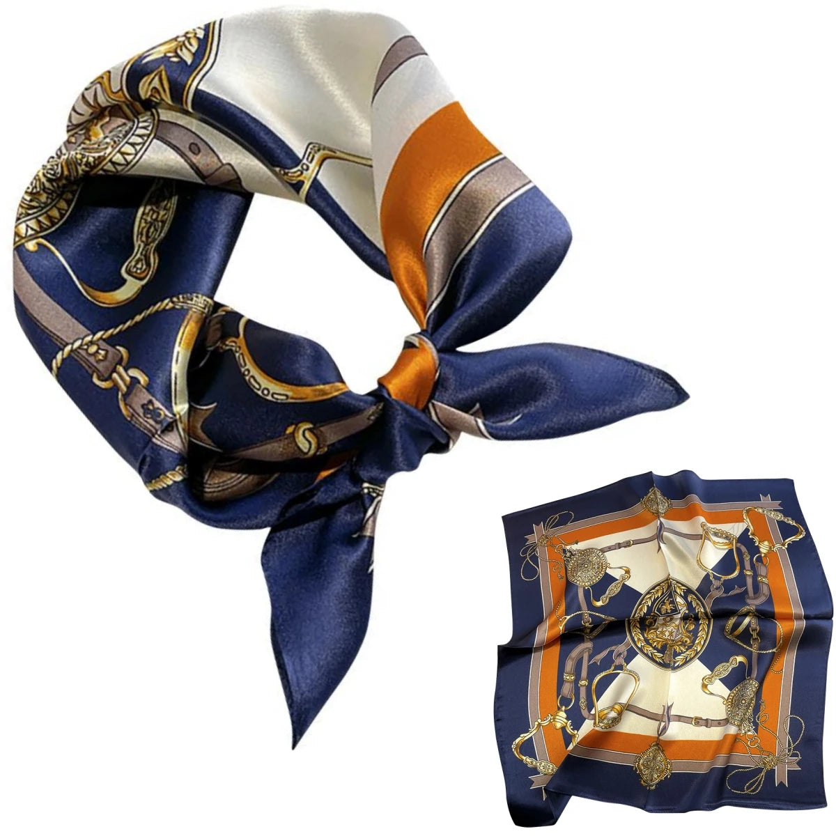 Women 100% Mulberry Real Silk Scarf 53cm