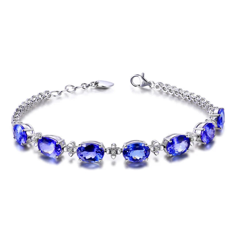 100% 925 Silver Stylish Zircon Fashion Bracelet Jewelry