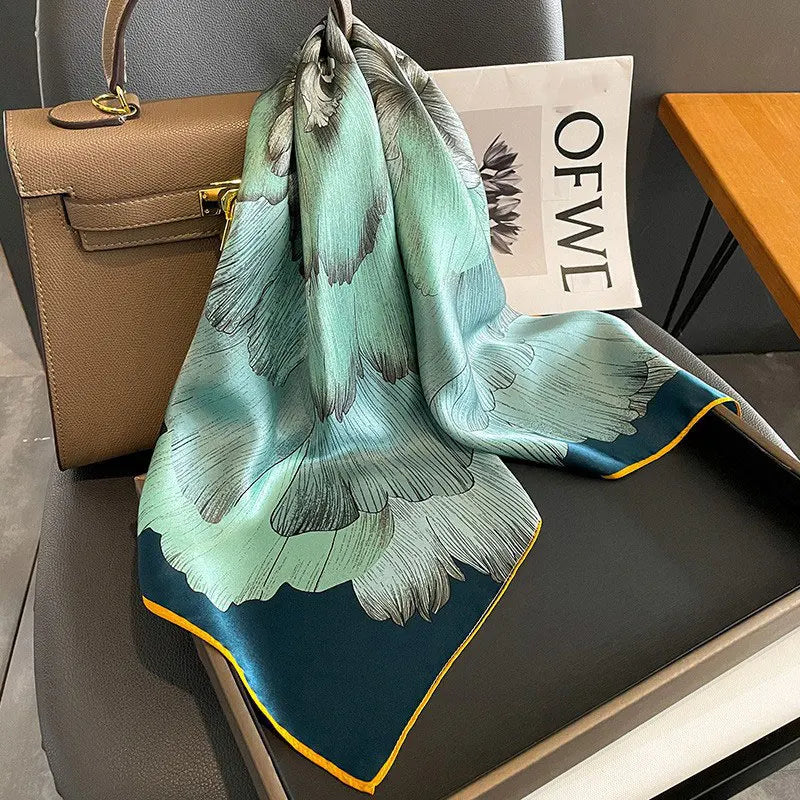 100% Silk Scarf Elegant Luxury High Quality Fashion