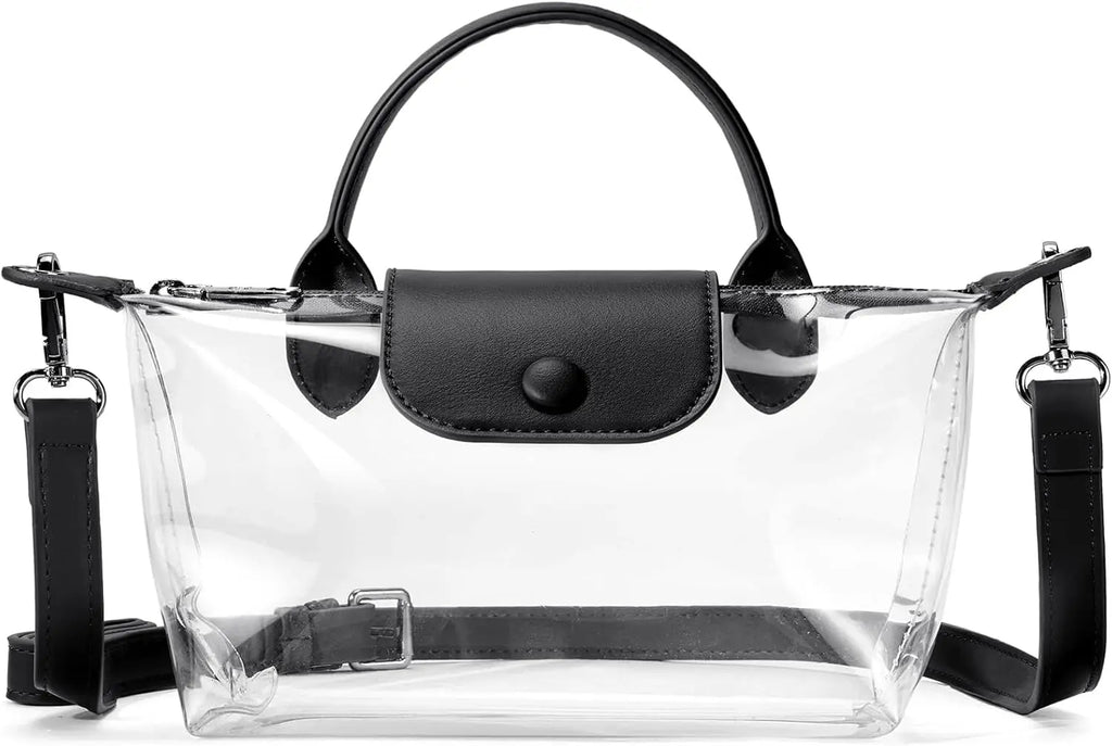 Clear Bag Small Crossbody Purse Handbags for Concerts Sports Stadium Events