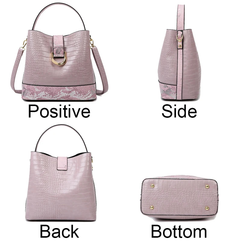 Soft Leather Bags Luxury Design High Quality Crocodile Pattern Bag