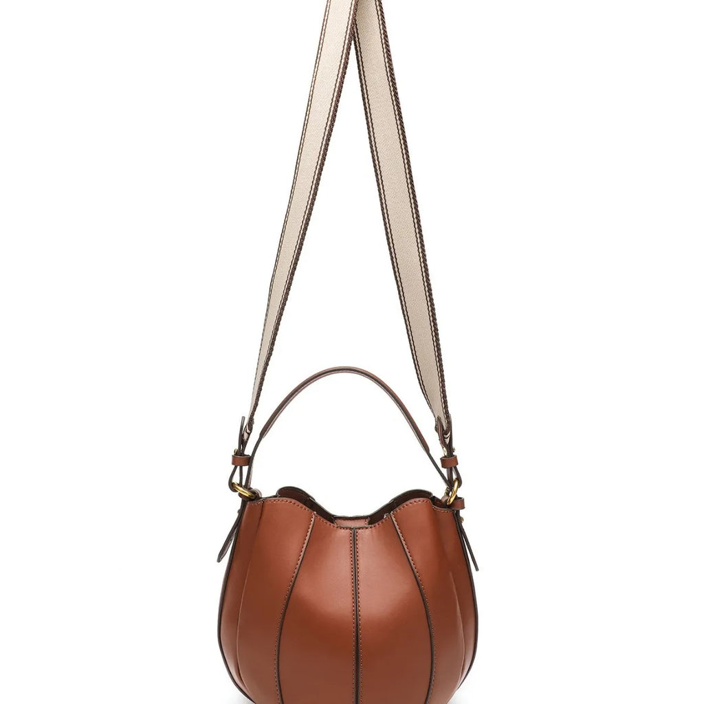 Fashionable Color Block Bucket Bag Women's Crossbody Single Shoulder Stylish Handbag