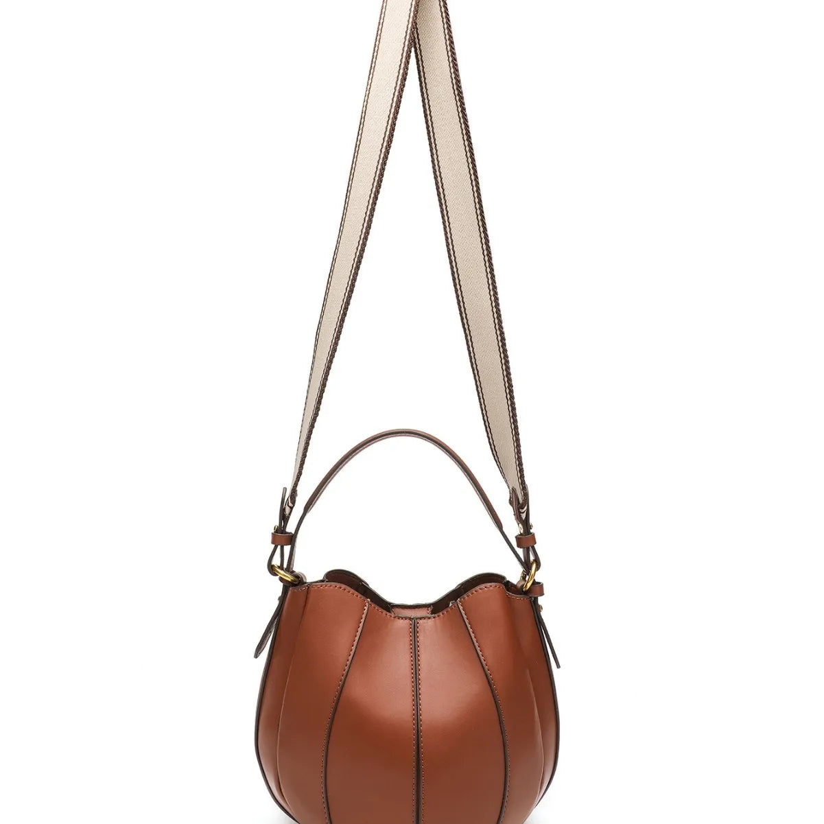 Fashionable Color Block Bucket Bag Women's Crossbody Single Shoulder Stylish Handbag