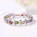 Fashionable Rose Gold Bracelet Moissanite Diamond Inlaid