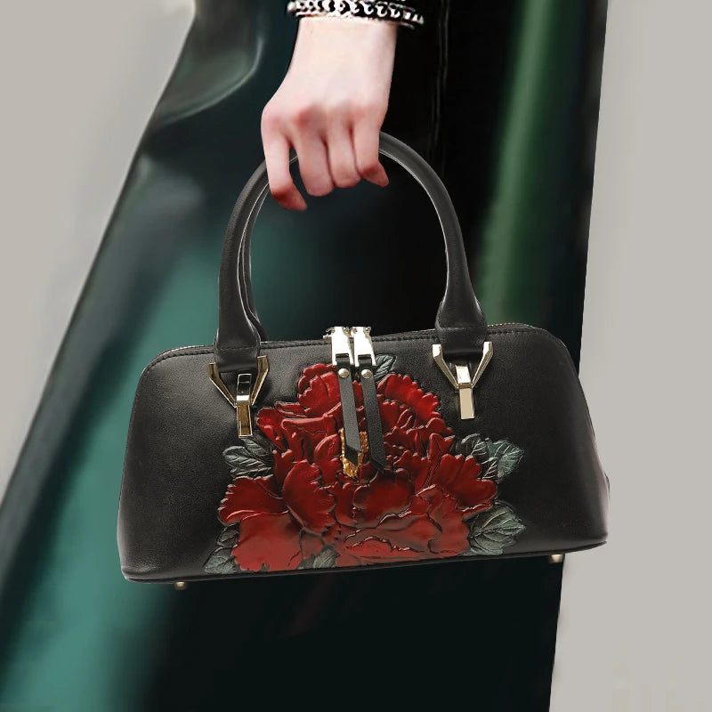 Genuine Leather Bag for Women Fashionable Small Handbag