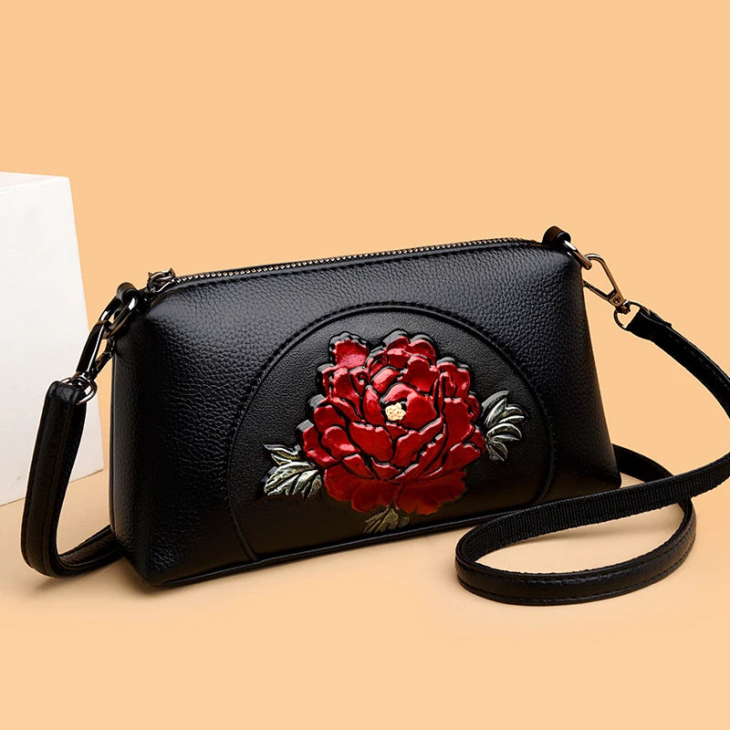 Women's Luxury Leather Top-Handle Bags Design Printing Shoulder Crossbody Bags