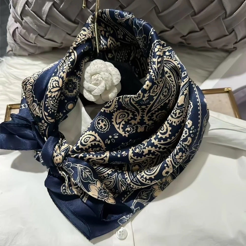 Women's 100% Mulberry Silk Scarf Neckerchief Styles