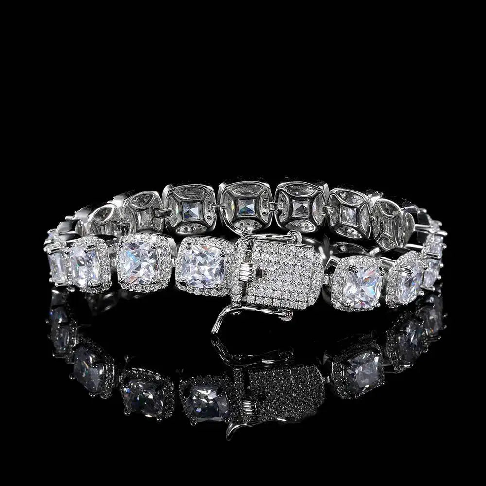Luxury Bubble Clustered Hip Hop Iced Out Tennis Bracelet