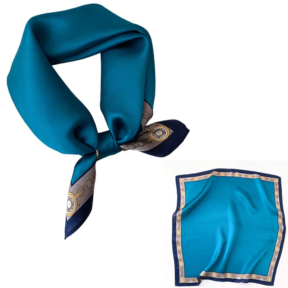 Women 100% Mulberry Real Silk Scarf 53cm