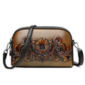 Designer Wrist Bag Women Relief Shoulder Bag Retro Small Fashionable Mommy Phone Pocket High-quality Leather Crossbody Purse
