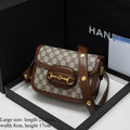 Genuine leather saddle bag versatile niche trend crossbody bag