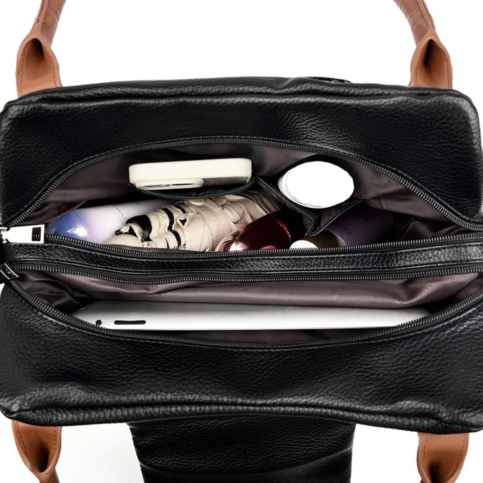 Genuine Brand Top Quality Leather Bags Top-Handle Design Bags Ladies Casual Tote
