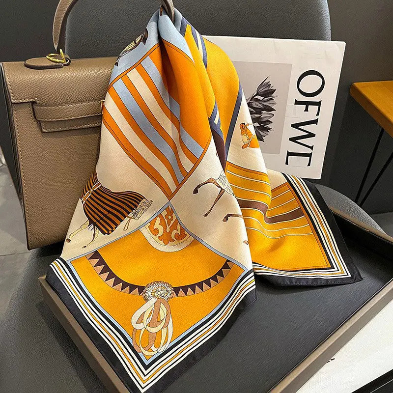 100% Silk Scarf Elegant Luxury High Quality Fashion