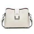 Genuine Leather Commuter Large Bucket Tote Handbag