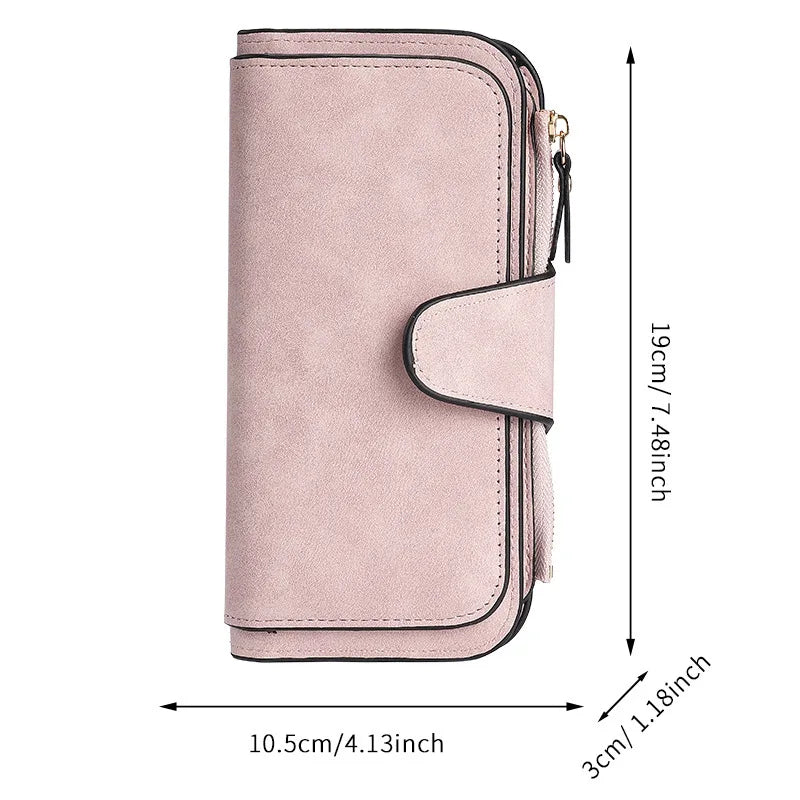 Long Women's Wallet Coin Purse Multi-color Card Slot Mobile Phone Bag Clutch