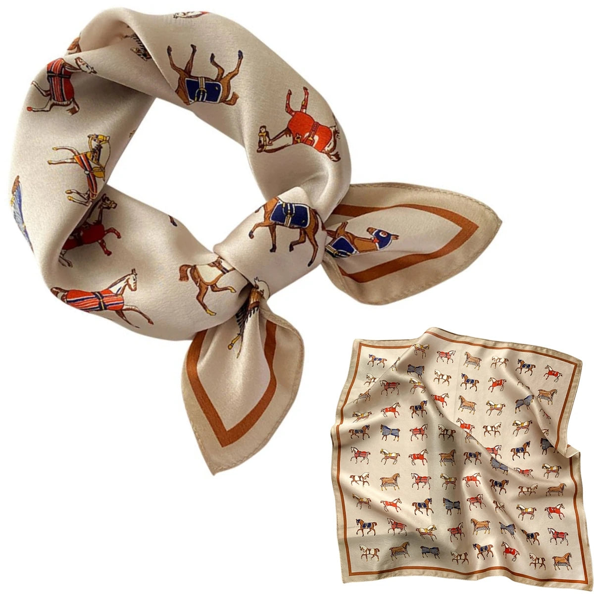 Women 100% Mulberry Real Silk Scarf 53cm