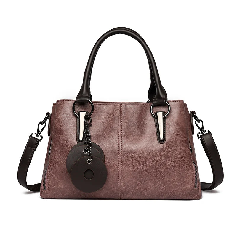 High-quality Soft Leather Luxury Handbag High-capacity Crossbody