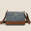 Women's handbag trendy fashion retro letter print top-handle and shoulder bag