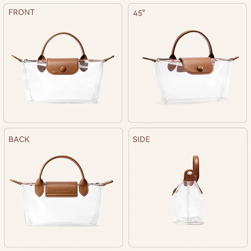 Clear Bag Small Crossbody Purse Handbags for Concerts Sports Stadium Events