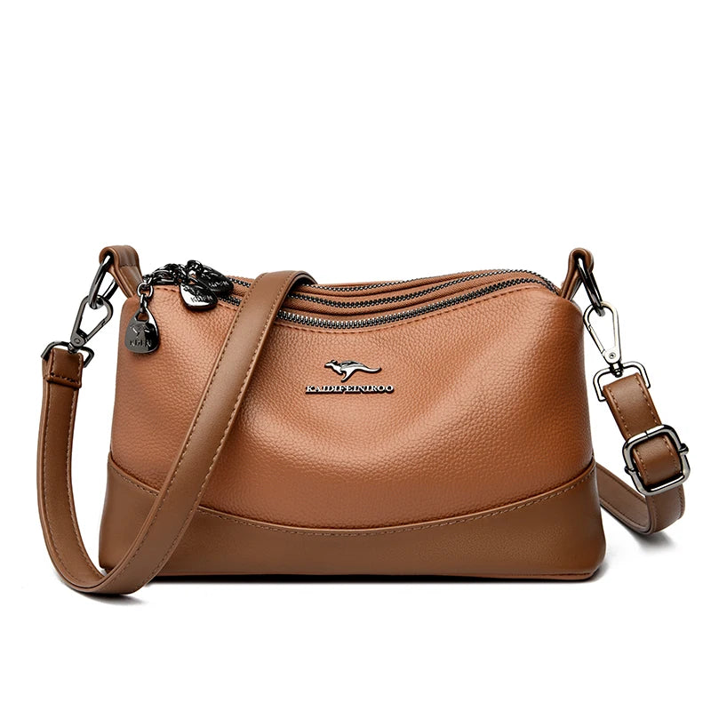 High-quality Leather Handbags Luxury Design Shoulder Crossbody Bag Soft Sac