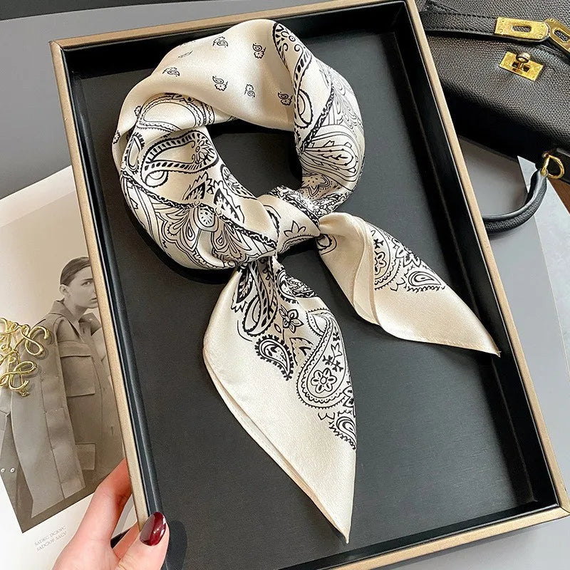 100% Silk Scarf Elegant Luxury High Quality Fashion