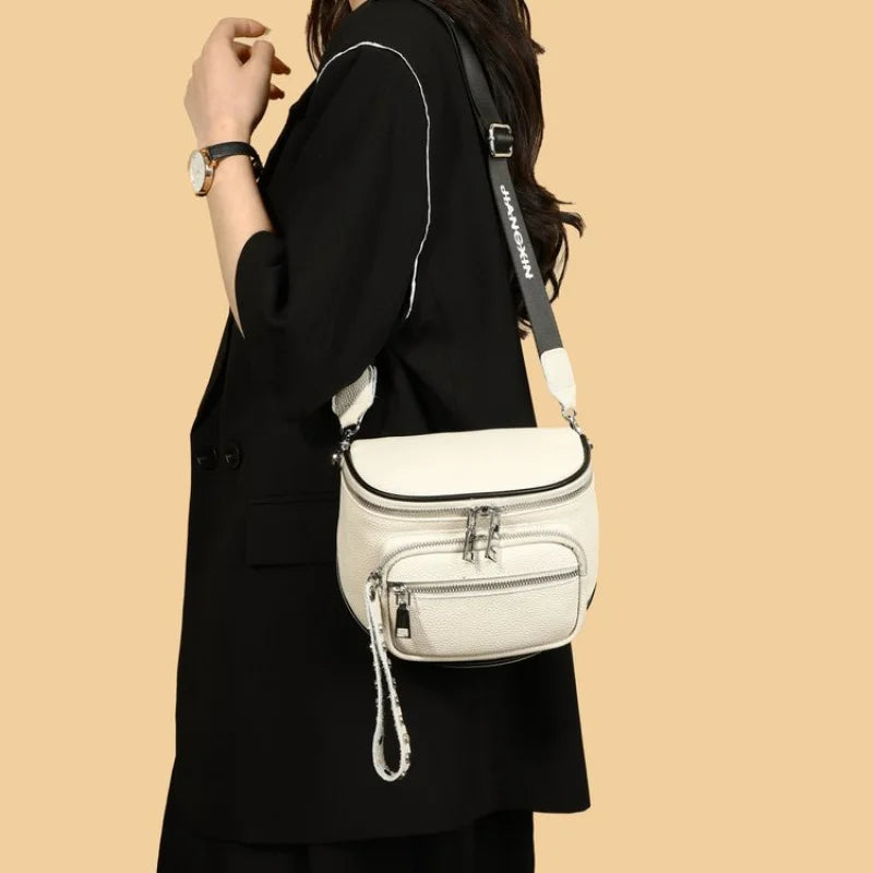 Elegant Leather Handbag High-End Fashionable Luxury Brand Bag
