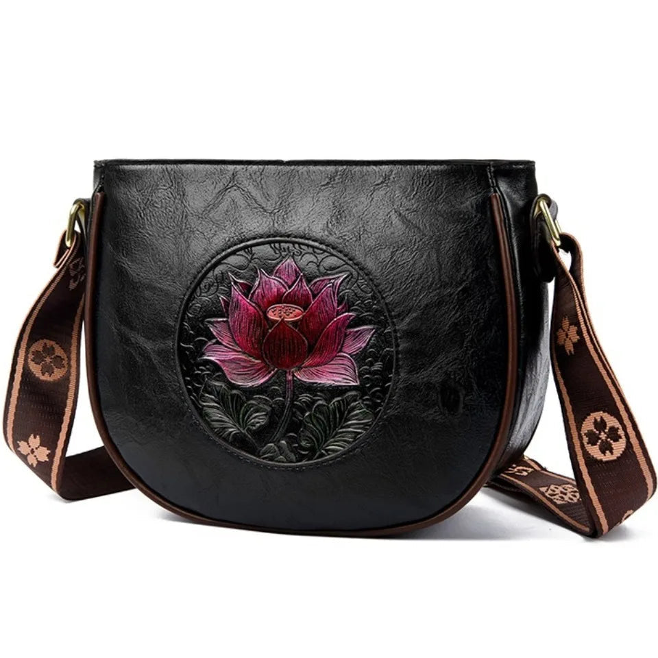 Flower Luxury Handbag Women Bags Designer Leather Shoulder Messenger Crossbody