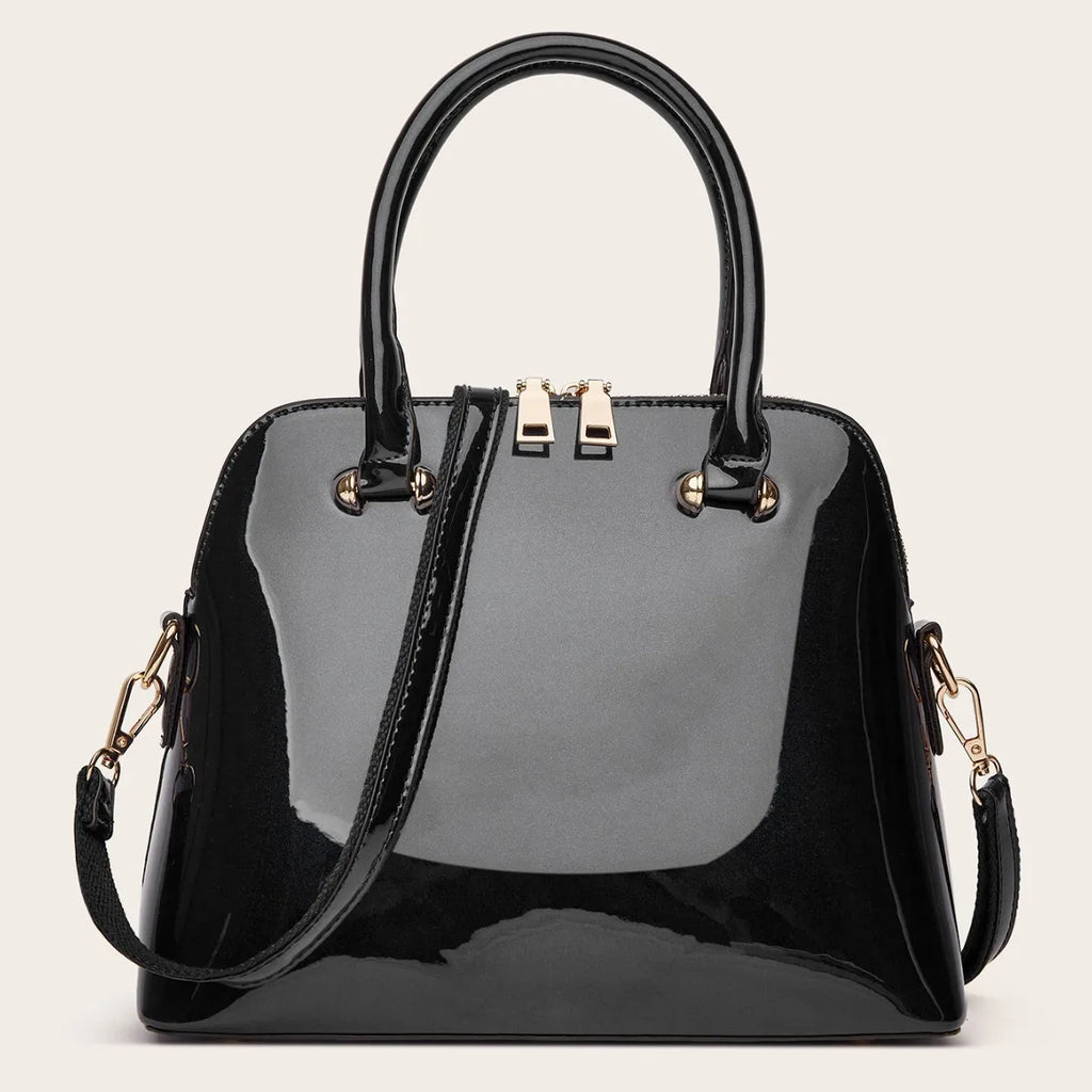 Patent Leather Fashion Shoulder Bag Luxury Design Crossbody Large Capacity Tote