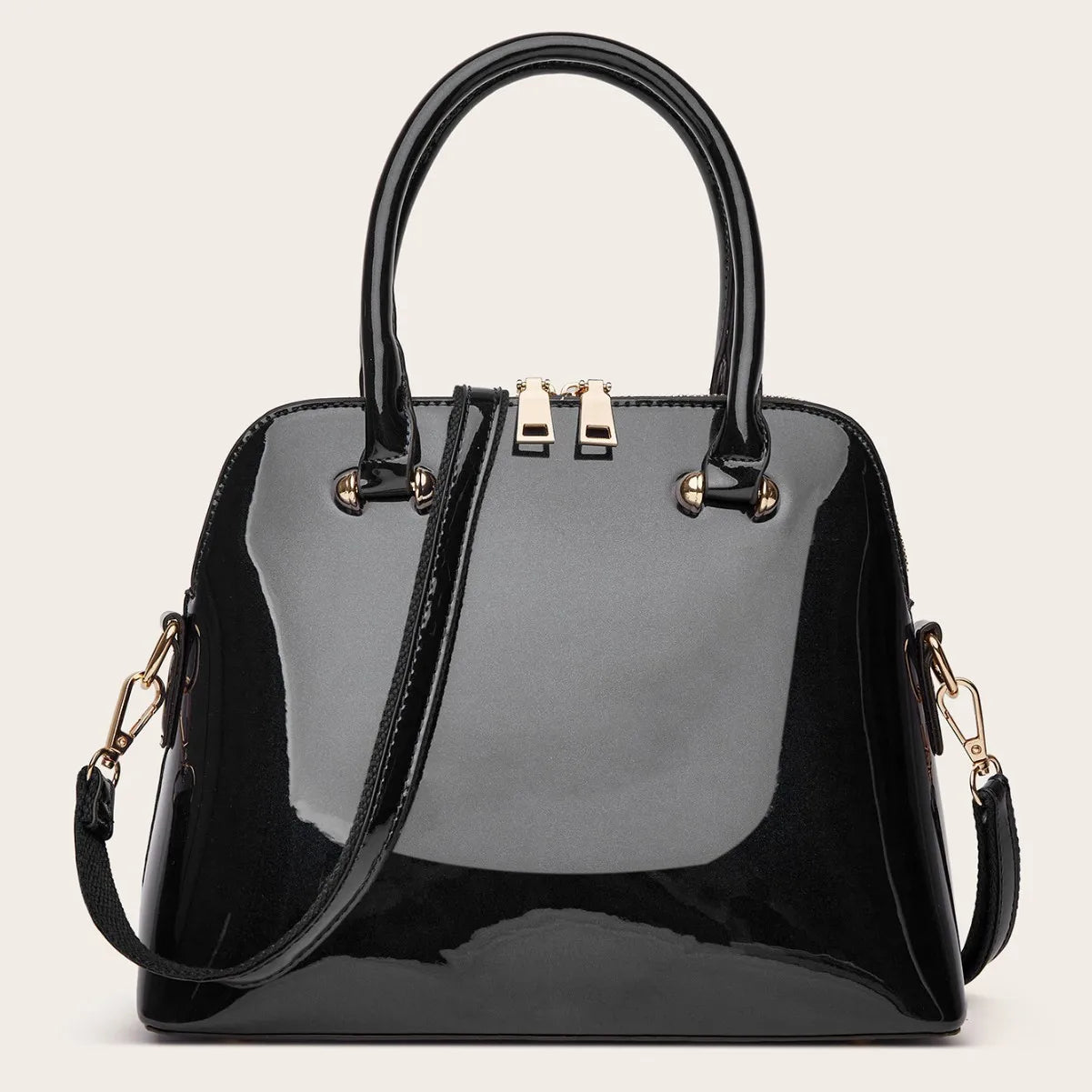 Patent Leather Fashion Shoulder Bag Luxury Design Crossbody Large Capacity Tote