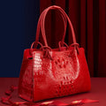 Luxury Genuine Leather Women's Bag Crocodile Pattern Handbag
