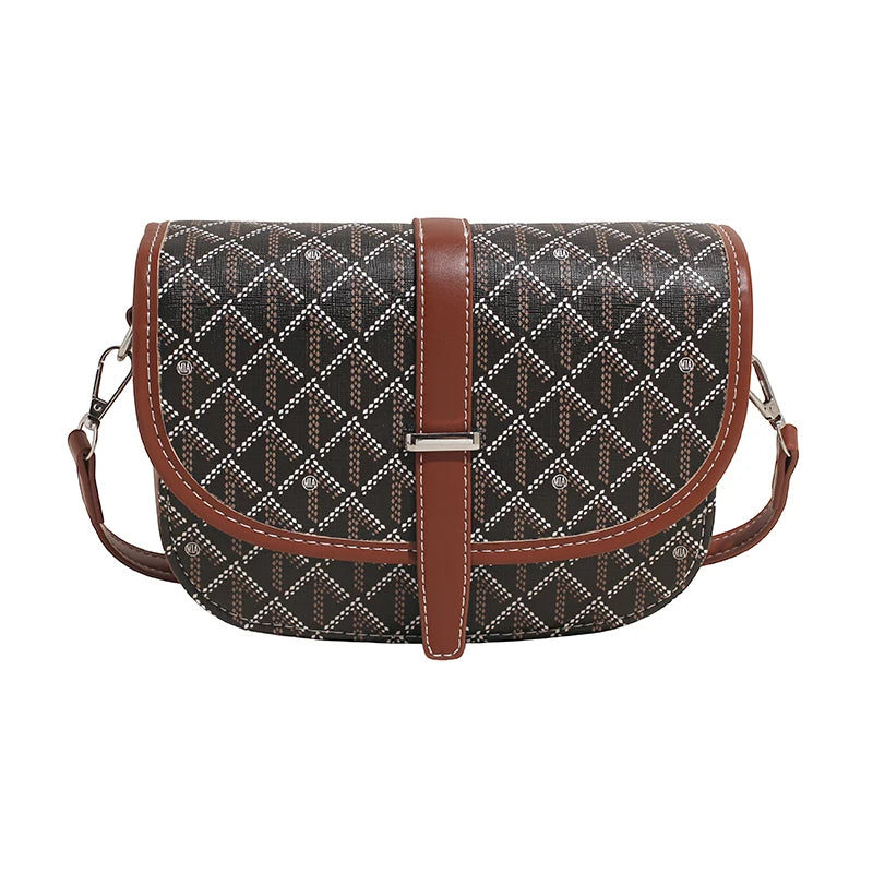 Trendy Luxury Vintage Leather Handbag High-End Crossbody Bag
