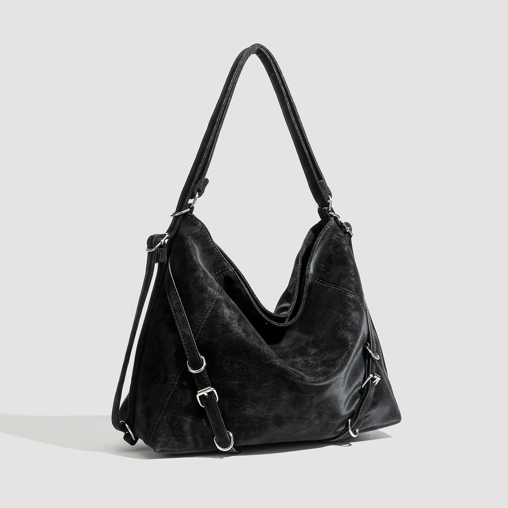 Large-Capacity Multi-Functional PU Leather Crossbody Bag