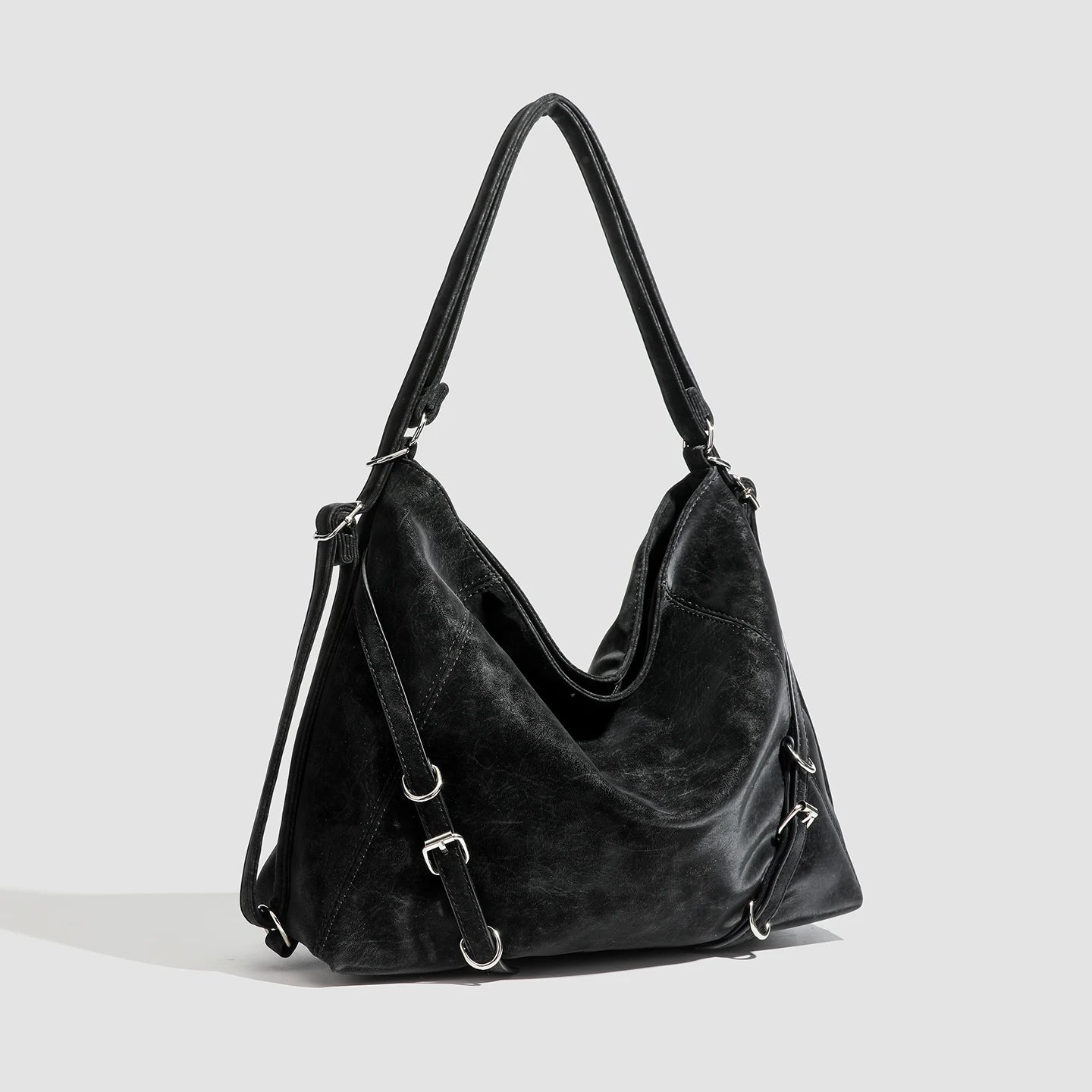 Large-Capacity Multi-Functional PU Leather Crossbody Bag