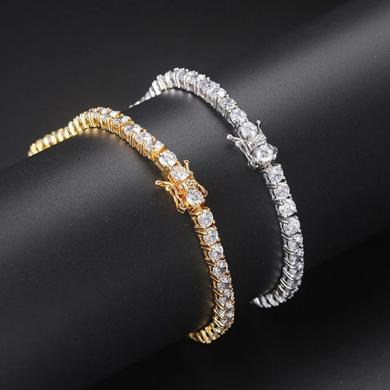 Certified 3MM 0.1ct Full Moissanite 14K Gold Filled Bracelets