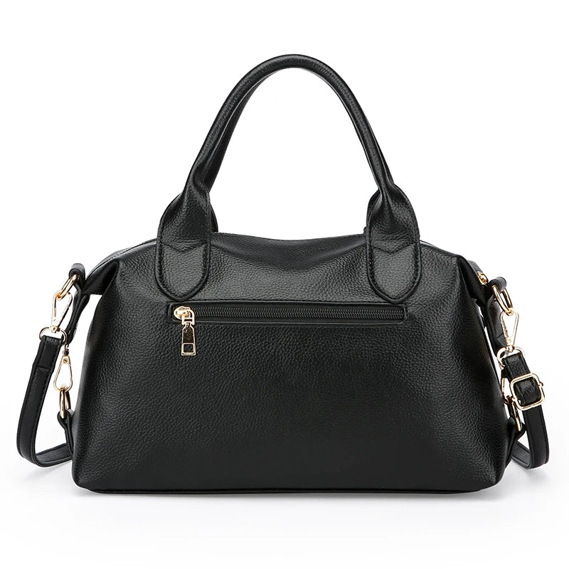 Soft PU Leather Shoulder Bag Casual Tote Bag For Women