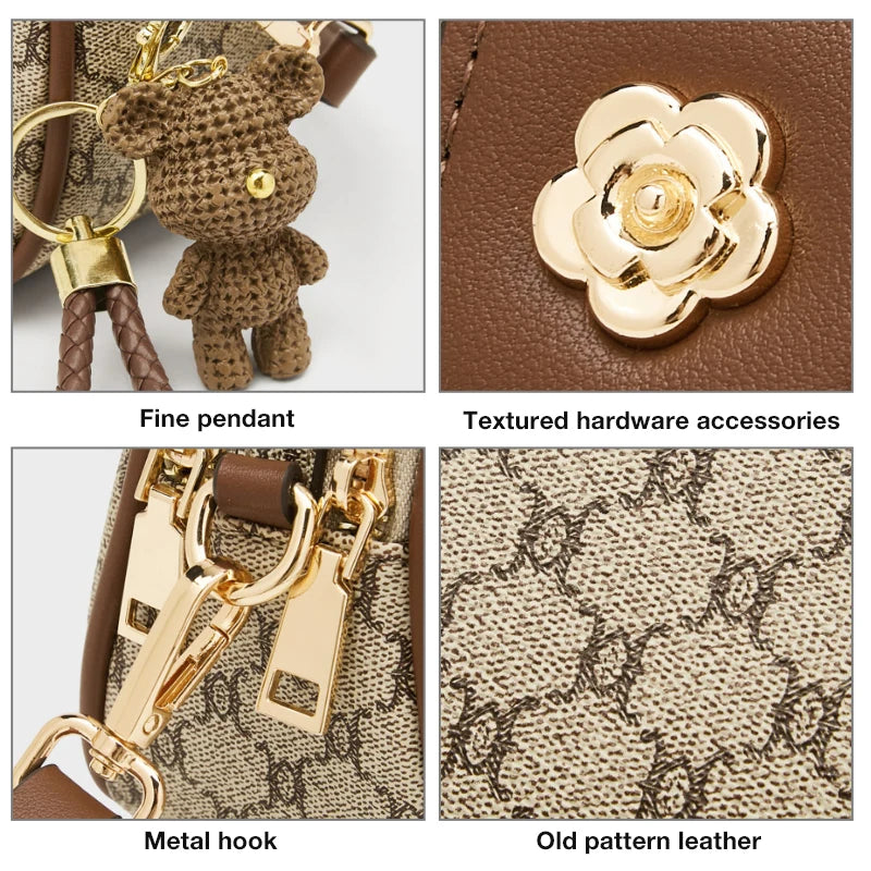 Women Small Shoulder Bag Fashion Monogram Handbag