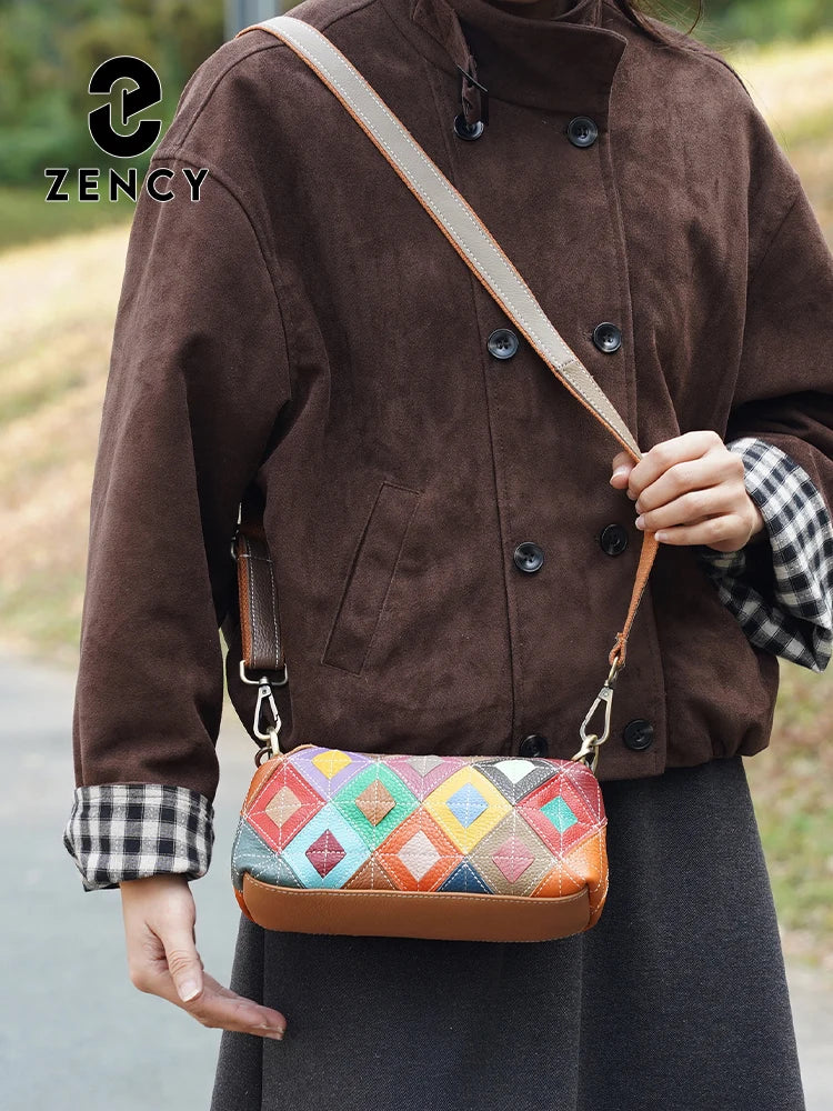 Patchwork Multi-Color Shoulder Bag Crossbody Satchel