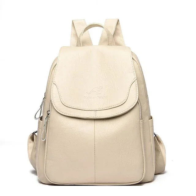 Soft Leather Backpack Fashion Female Shoulder Bag