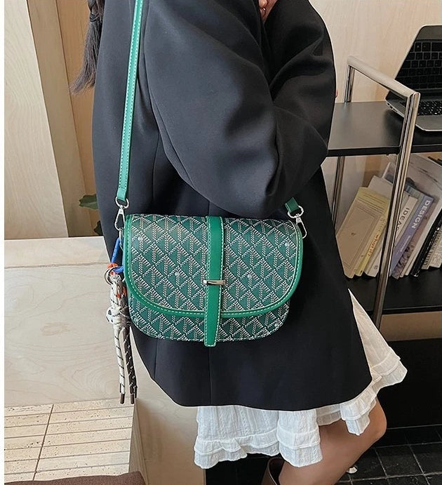 Trendy Luxury Vintage Leather Handbag High-End Crossbody Bag