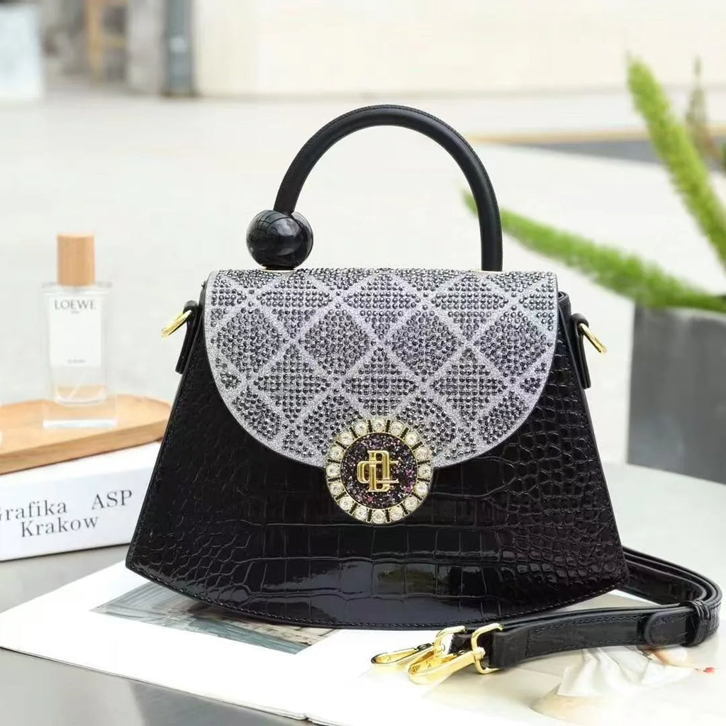 Fashion diamond studded handbag women's bag high-end western-style crossbody bag