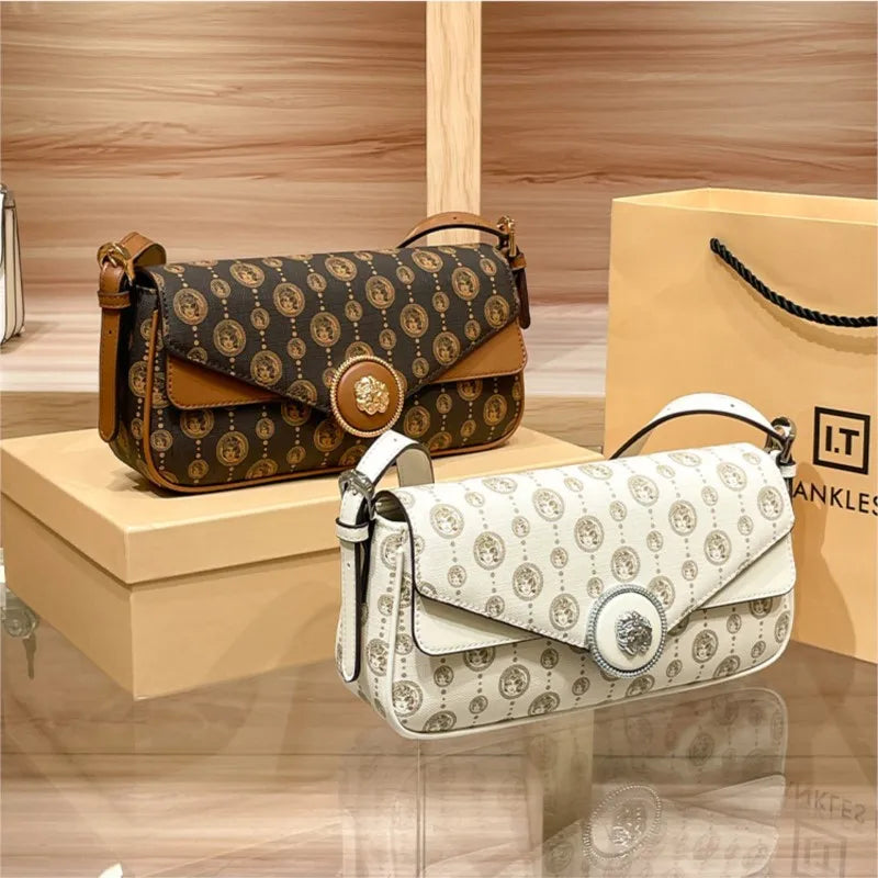 Brand women's shoulder bag high-end texture niche design